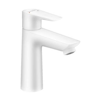 Hansgrohe Talis E 110 Lavabo Bataryası Satin Beyaz Gider Seti Dahil 71710700 - 1