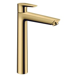 Hansgrohe Talis E 240 Yüksek Lavabo Bataryası Parlak Altın Gider Seti Dahil 71716990 - 1