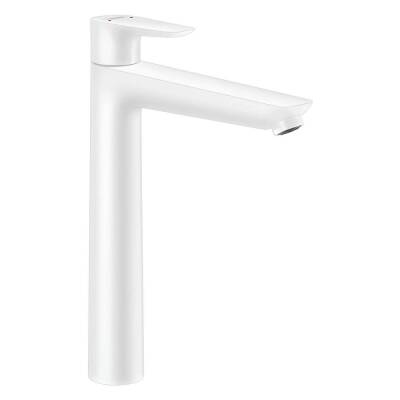 Hansgrohe Talis E 240 Yüksek Lavabo Bataryası Satin Beyaz Gider Seti Dahil 71716700 - 1