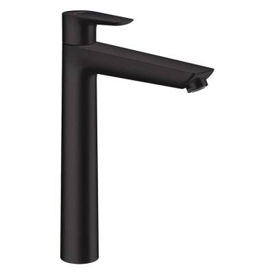 Hansgrohe Talis E 240 Yüksek Lavabo Bataryası Satin Siyah Gider Seti Dahil 71716670 - 1