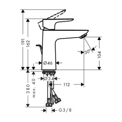 Hansgrohe Talis E Termostatik Banyo Bataryalı Set - 3