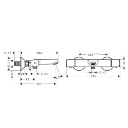 Hansgrohe Talis E Termostatik Banyo Bataryalı Set - 5