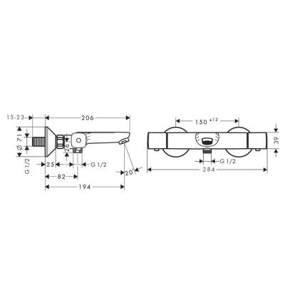 Hansgrohe Talis E Termostatik Banyo Bataryalı Set - 5