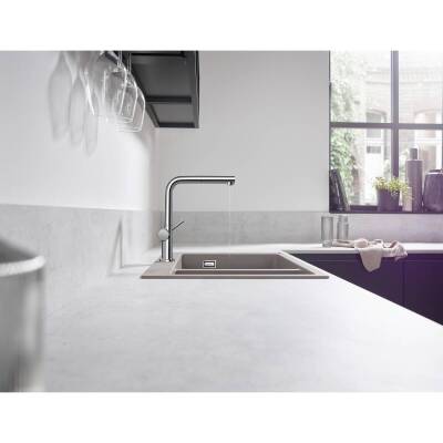 Hansgrohe Talis M54 Eviye Bataryası Çekilebilir Gagalı Krom 72809000 - 2