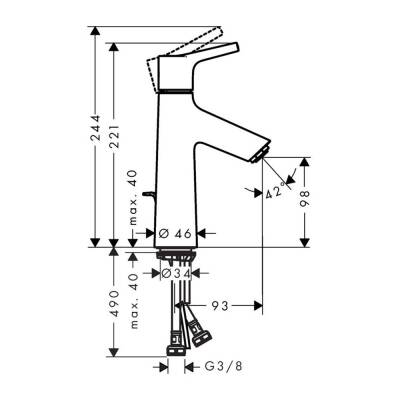 Hansgrohe Talis S Üçlü Batarya Seti - 3