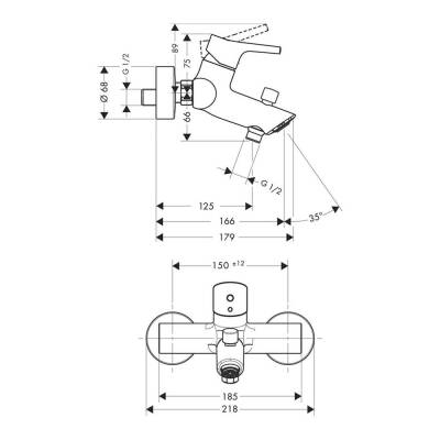 Hansgrohe Talis S Üçlü Batarya Seti - 5