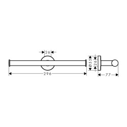 Hansgrohe Tuvalet İkili Kağıtlığı Logis 41717000 - 2