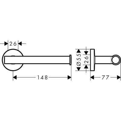 Hansgrohe Tuvalet Kağıtlığı Logis Universal 41726000 - 2