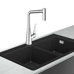 HNG C51-F770-05GranitSelectEviyeKombi.370/37 - HANSGROHE