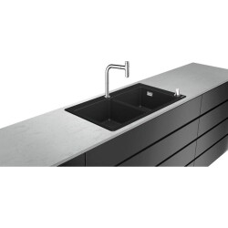 HNG C51-F770-10 Granit Eviye Kombi. 370/370 - HANSGROHE
