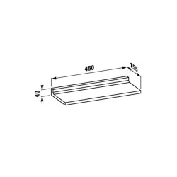 Laufen Kartel Etajer Transparan Crystal 3853300840001 - 2