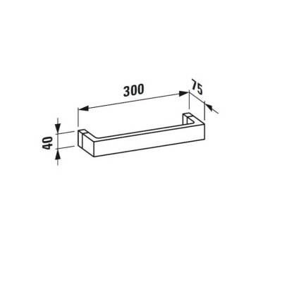 Laufen Kartel Havluluk Blue 300X75 MM 3813300830001 - 3