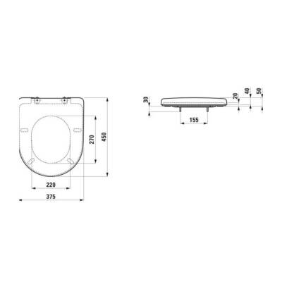 Laufen Pro Klozet Kapak Beyaz 8939553000001 - 2