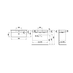 Laufen Val Lavabo Tezgahüstü 95 cm 8102870001041 - 3