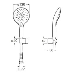 Roca Aurea El Duşu Seti Krom A5B257CC0K - 3