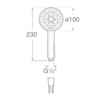 Roca Carelia Pack Eco Ankastre Banyo Seti Gagalı Krom A5D258AC0K - 4