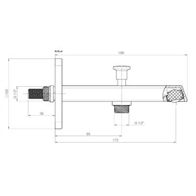 Roca Esteria Pack Eco Ankastre Banyo Seti Gagalı Krom A5D257EC0K - 3