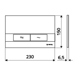 Schell Board Rezervuar Kapak, Krom-031200699 - 2