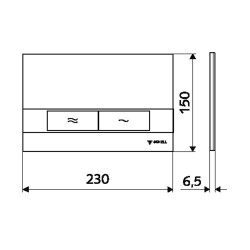 Schell WC Kumanda Paneli Beyaz MONTUS KONKAV 031206499 - 3