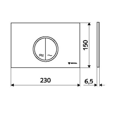 Schell Circum Rezervuar Kapak, Krom-031190699 - 2