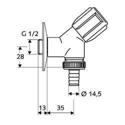 Schell Comfort Açılı Ara Musluk-033860699 - SCHELL (1)