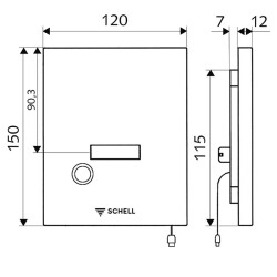 Schell Edition E Fotoselli Pisuvar Kumandası, Paslanmaz Çelik 012882899 - 2