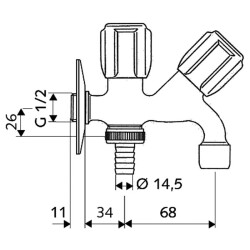 Schell Kombine Ara Musluk-035620699 - 3