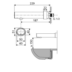 Schell Modus E Ankastre Fotoselli Batarya, 187mm-019530699 - 2