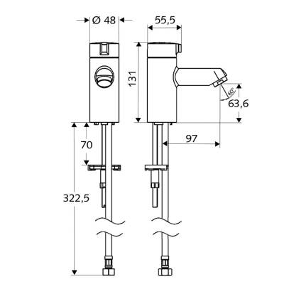 Schell Modus K Lavabo Bataryası-021420699 - 2