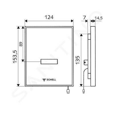 Schell Pisuvar Kontrol Paneli, Cam Siyah, AMBITION E, Compact II 012580099 - 2