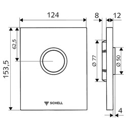 Schell Pisuvar Kumanda Paneli EDITION Krom 028000699 - 2