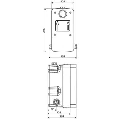 Schell Temel Gövde Elektronik Termostat, Duvar İçi, Ana Kutu 018020099 - 2