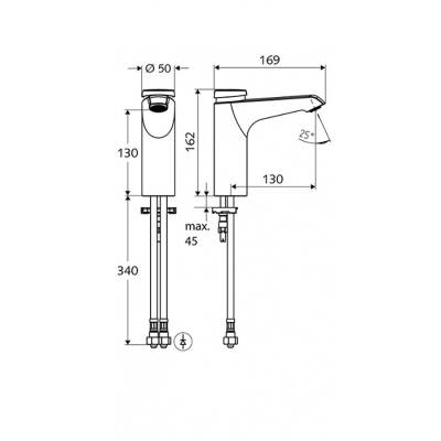 Schell XERIS Lavabo Bataryası Su Zaman Ayarlı SC HD-M Orta 021570699 - 2