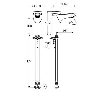 Schell Xeris Zaman Ayarlı Lavabo Bataryası-021560699 - 2