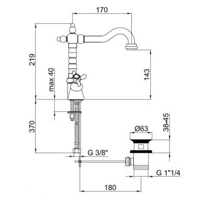 Wbr Webert Ottocento Lavabo Bataryası - 2